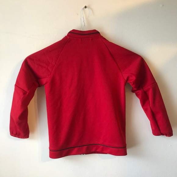Adidas Youth Red Track Jacket Climalite - Picture 4 of 5
